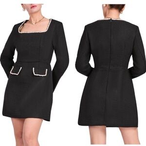 Elegant Black Long Sleeve Dress